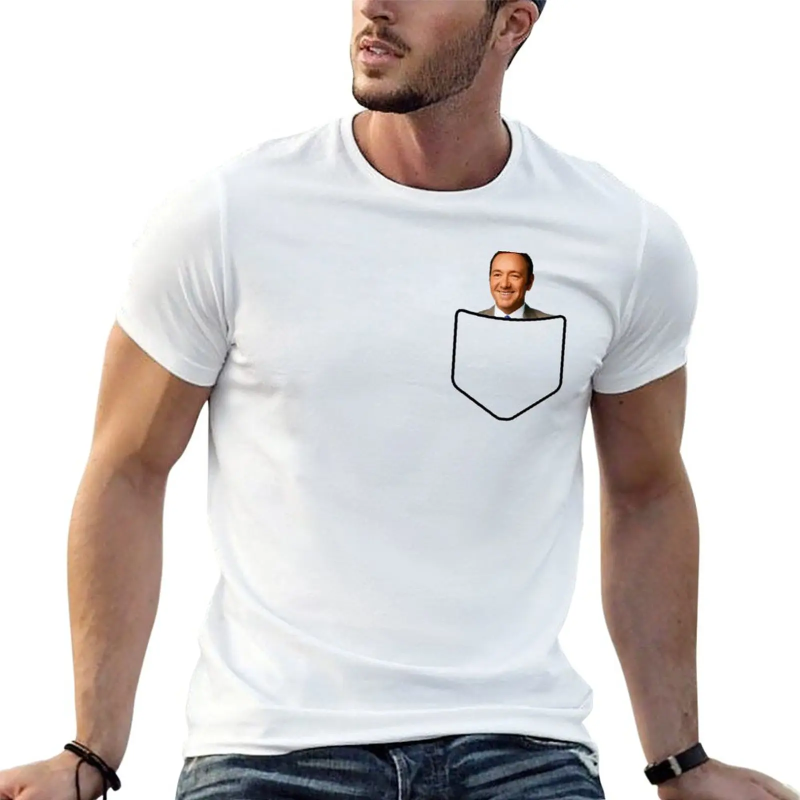 

KEVIN SPACEY IN YOUR POCKET FRANK UNDERWOOD HOUSE OF CARDS T-Shirt anime tshirt T-Shirt