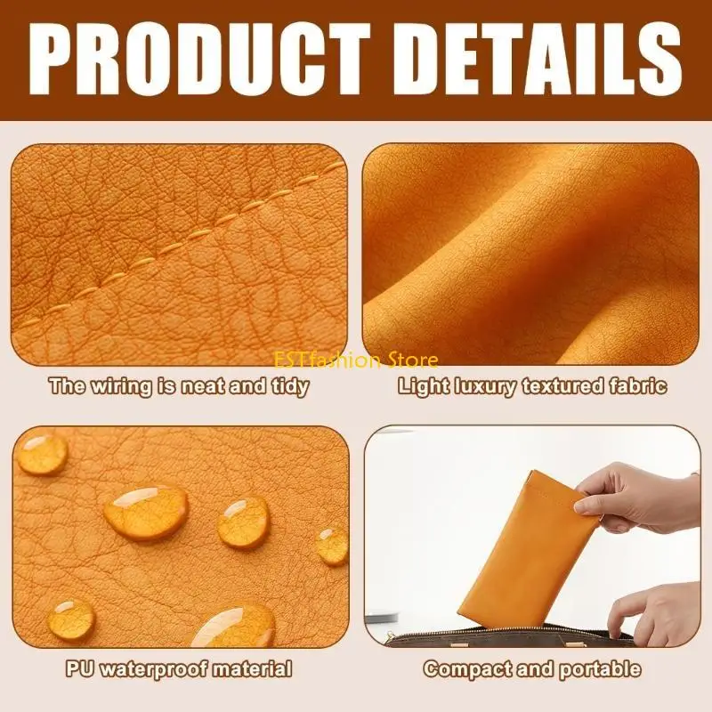 Y5GC Set of 5 PU Sunglasses Holder Reading Glasses Case For Women Multiple Color