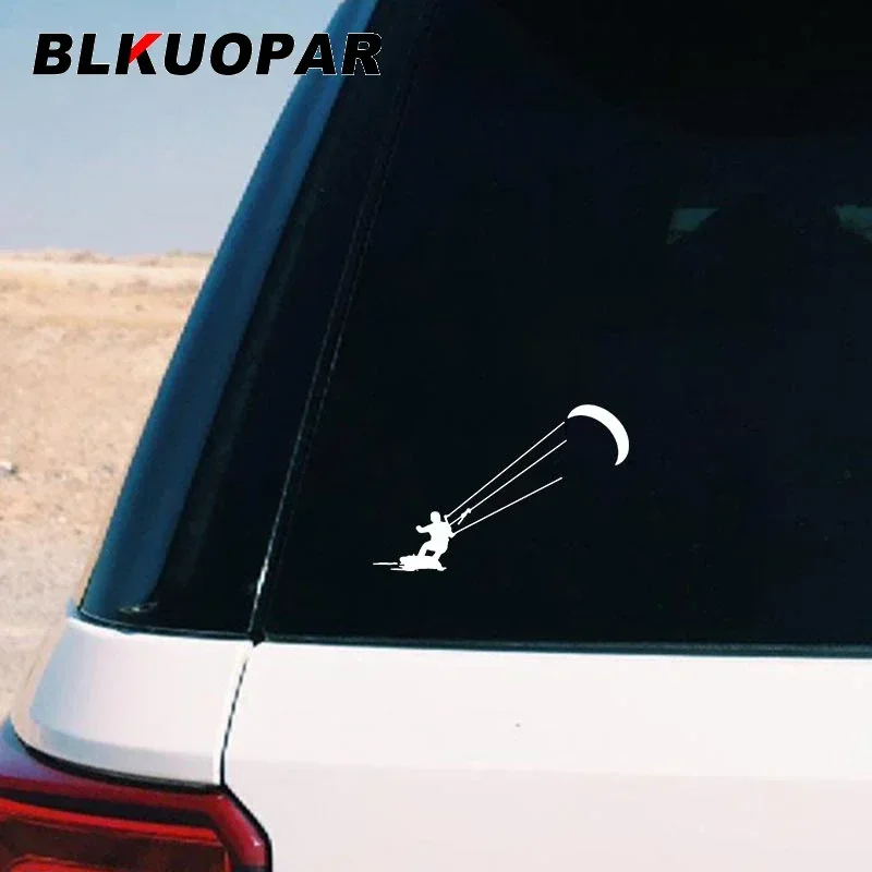 BLKUOPAR Kitesurfing Car Stickers Creative ATV Anime Decal Personality Waterproof Refrigerator Air Conditioner Car Accessories