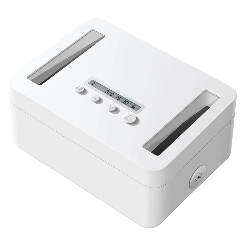 AT59 Metal Timed Lock Box,Time Lock Box with Child Lock and LED Display,Self-Control Timer Locker for Phones, Snacks, Alcohol