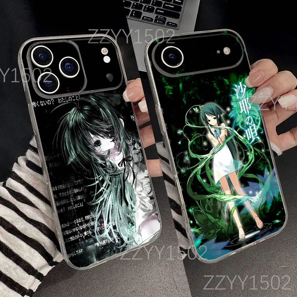 

The Song Of Saya Saya No Uta Phone Case For iPhone 17,16,15,14,13,12,11 Pro,Max,Plus,X,XS,XR,SE4,E Mini Transparent Soft