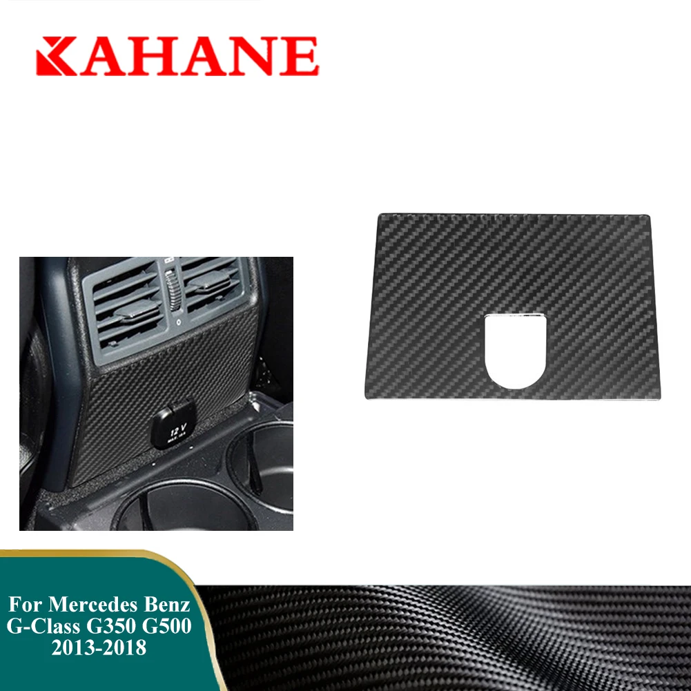 

Car Back Air Outlet Lower Panel Cover Trim For Mercedes Benz G-Class G350 G500 2013-2018 Carbon Fiber Interior Stickers Parts