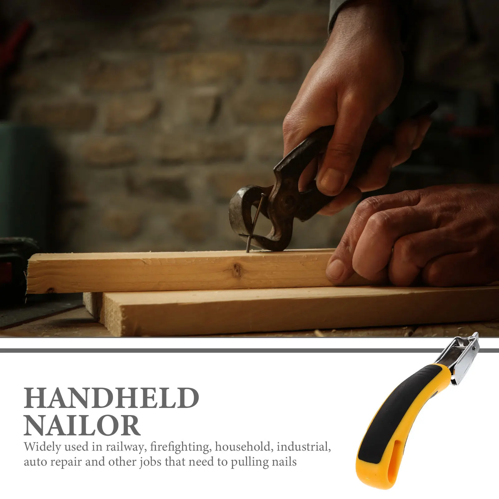 Estrattori per chiodi per rimozione punti metallici da 3 pezzi Strumenti portatili in plastica in acciaio inossidabile per rivestimenti per tappeti Framori per coperture per pavimenti in legno