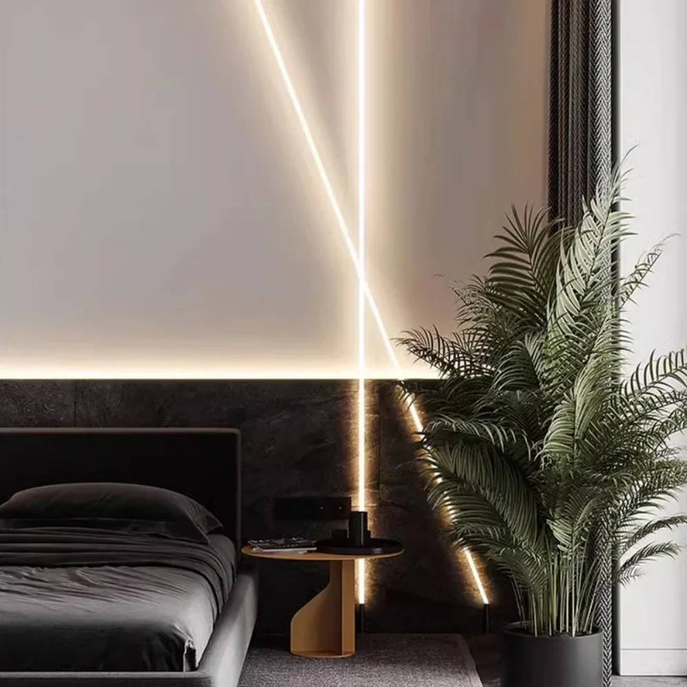 Silicone Wall Lamp 360 Luminous Aisle Ceiling Wall Corner Linear Indoor Room Decoration Floor Lamp Flexible Led Neon Lamp