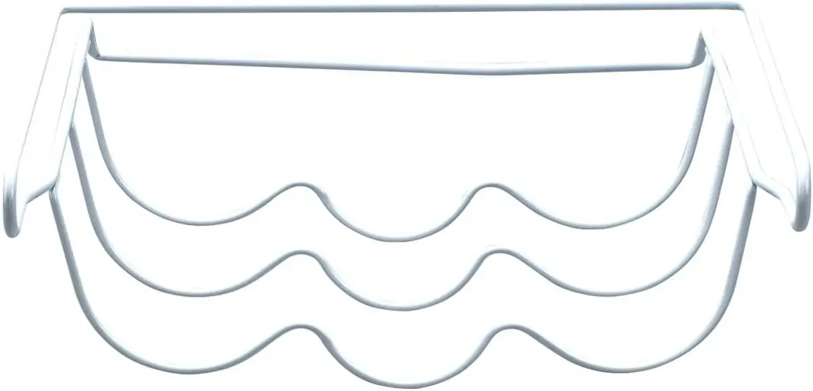 

Полка для холодильника, прочная, из проволоки с белым покрытием, вмещает 3 бутылки — размеры: 12 1/2 дюйма в длину, 13 дюймов в ширину, 4 1/2 дюйма в высоту, от Chef.