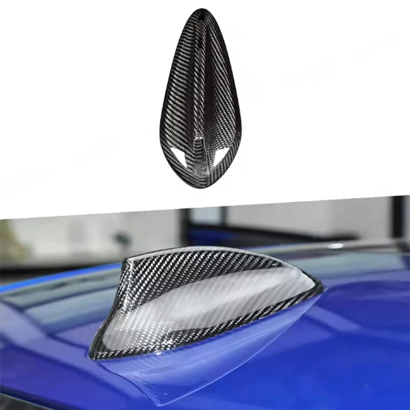 

Carbon Fiber Antenna Cover Shark Fin Signal Decorative Cover for Series 2 3 4 5 F22 F30 F34 F32 G20 G30 - Vehicle Accessory