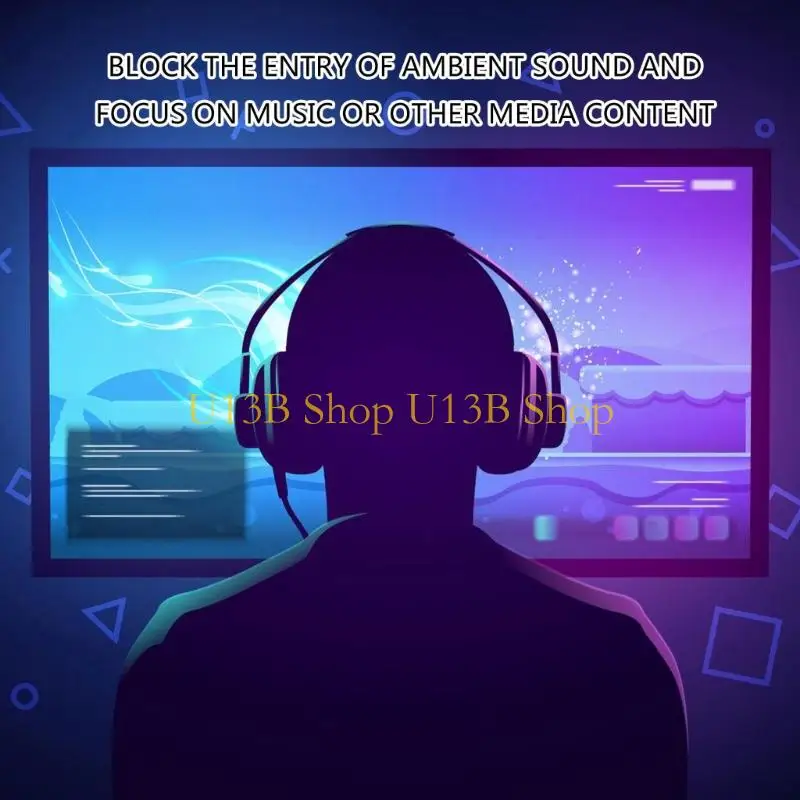 U13B 1 คู่เปลี่ยนหูหูฟัง EARPAD เมมโมรี่โฟมหมอนอิงฝาครอบสำหรับ SR225X SR325X อุปกรณ์หูฟังชุดหูฟังอุปกรณ์หูฟัง