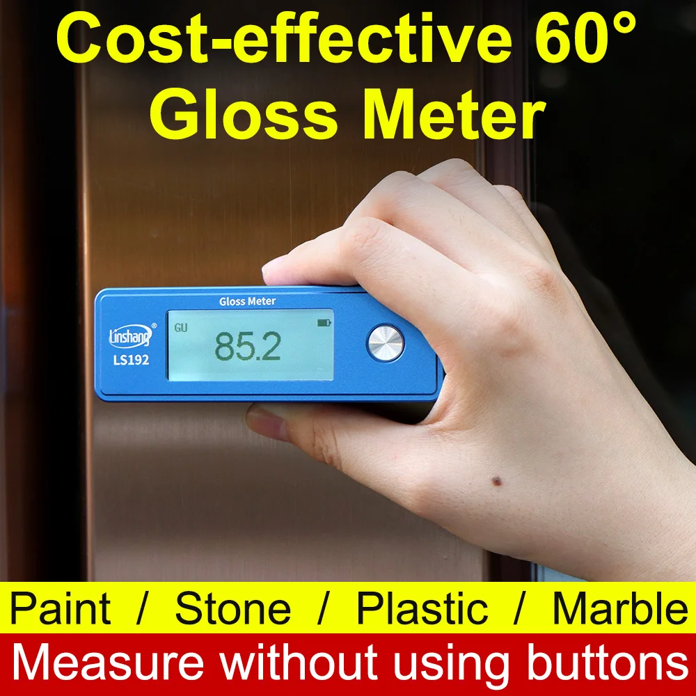 RTS LS192 Automatic Granite Gloss Meter Single-angle 60 Degree Sheen Handheld Gloss Meters Glossmeter For Coating