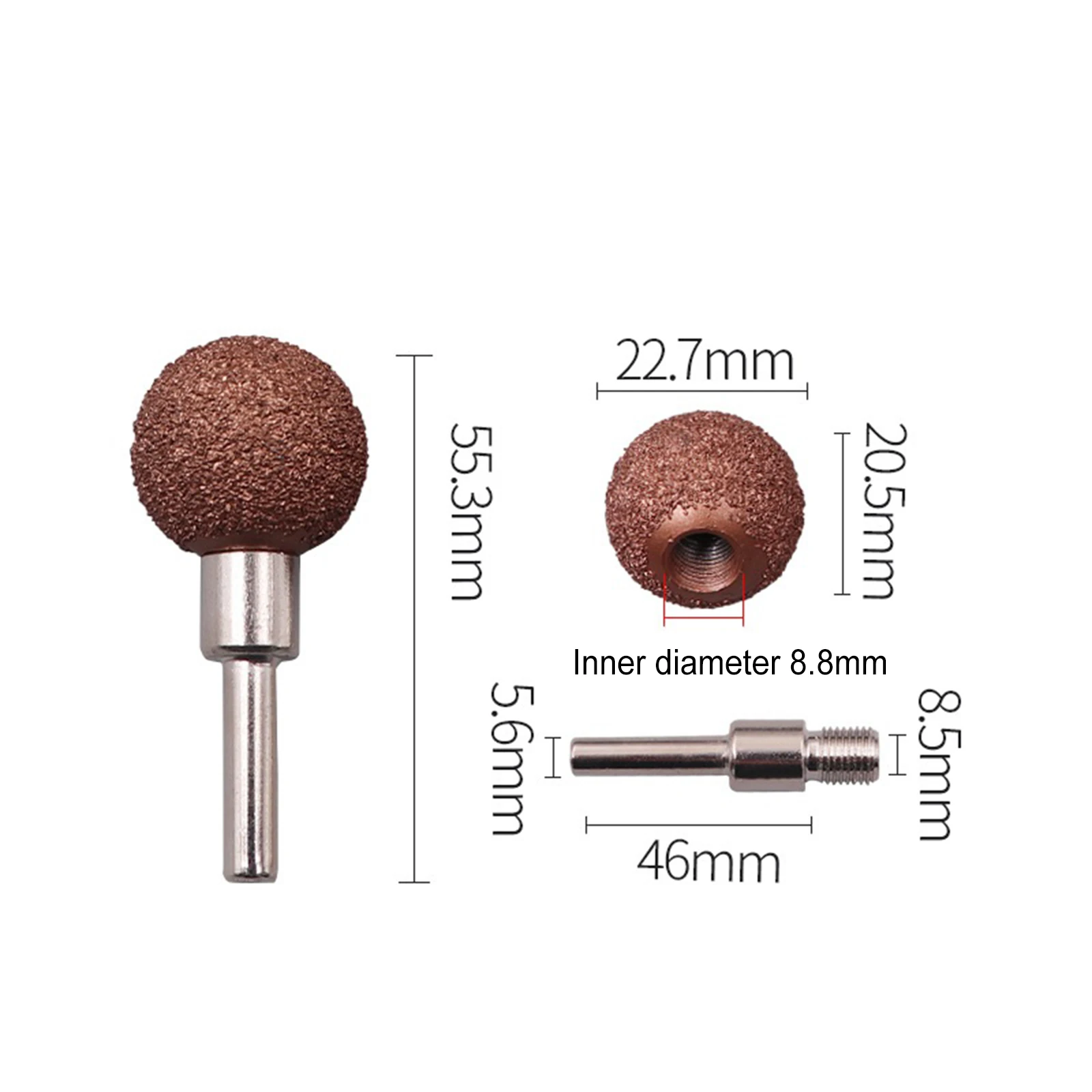 1pc Car Buffing Wheel Tire Repair Grinding Head 22mm/25mm Tungsten Steel Tire Grinding Head Repair Tools