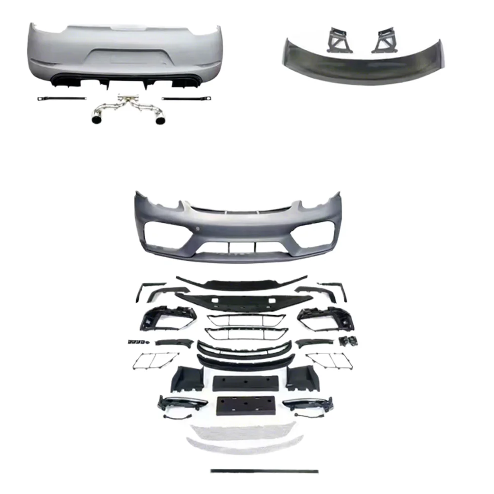 

Body Kit 2012-2015 for Boxster 981 Upgraded Car 2016-2023 Front and Rear Bumpers