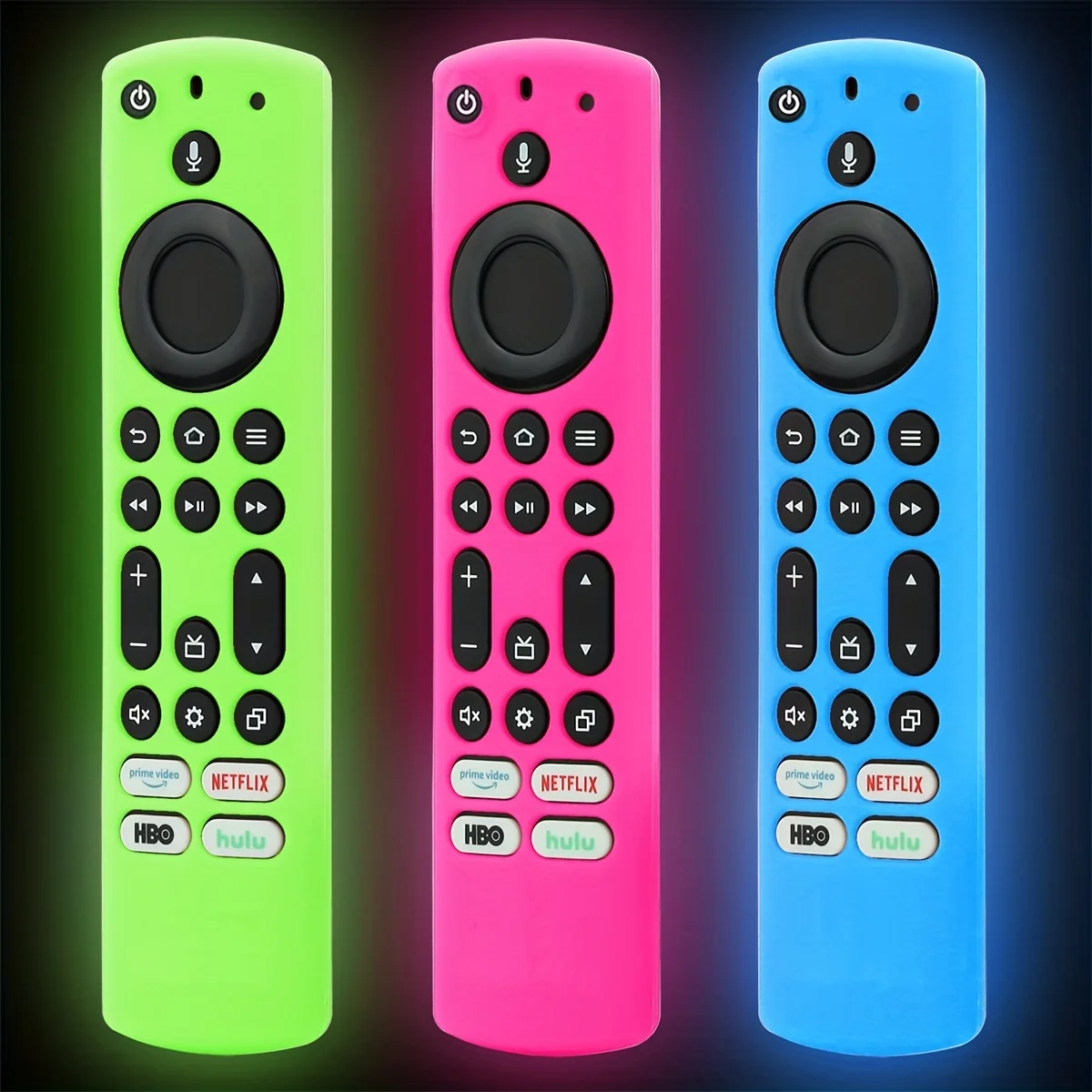 1 pack Glow In The Dark Silicone Remote case for Fir TV Alexa Vocie Remote, Fir TV Omni Series, TV 4-Series Remote,Toshiba/Insig