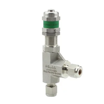 Hikelok 10 to 225 psi set pressure 316 stainless steel 1/4'' 1/2'' OD NPT BSP low pressure safety relief valve