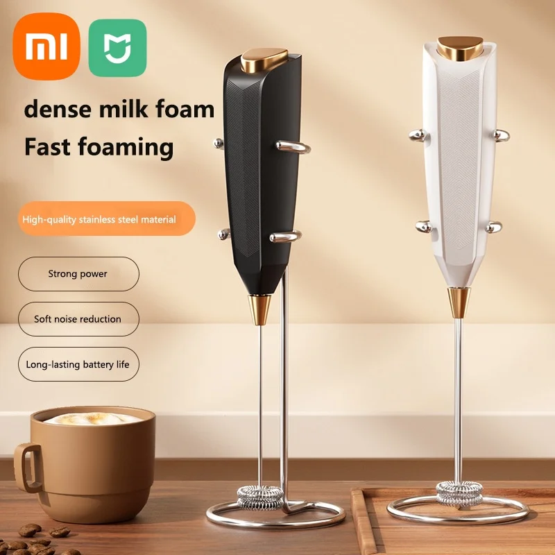 Xiaomi Wireless Electric Milk Frother Handheld Coffee Foam Maker for Latte Cappuccino USB Rechargeable Fast 15s Frothing
