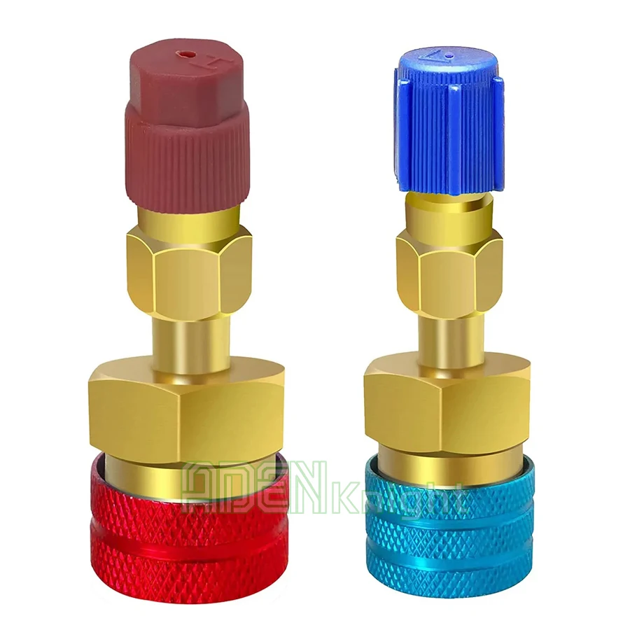 Adapter Quick Fitting Coupler For R1234yf Set High Low Voltage Adapter Quick Connector Car Air Conditioning Connector Tool