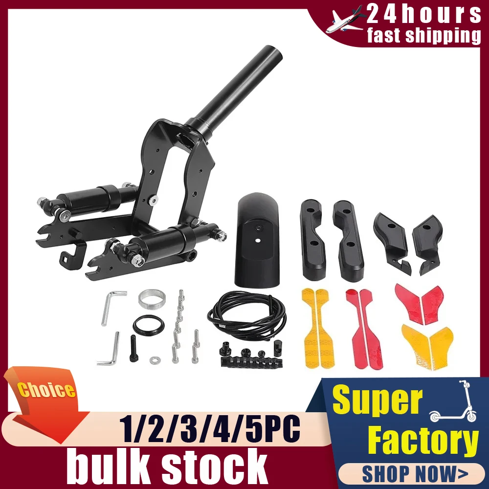 

Electric Scooter Front Suspension Shock Absorber Kit and Fender Accessories for Ninebot Max G30 Kickscooter Upgrade Accessories