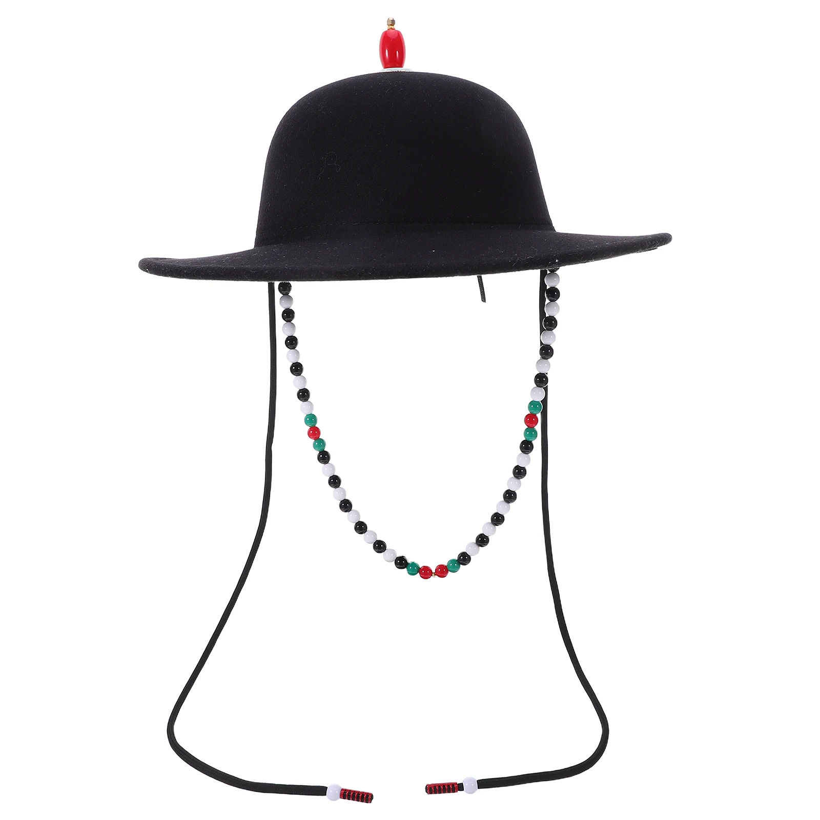 Ming Dynasty Large-brimmed Hat Costume Chinese Ancient Black Wide Halloween Costumes Cosplay for Women Chin Strap Top 2026