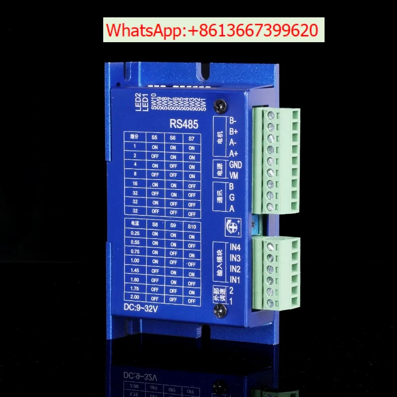 Motor driver RS485 blue DC9-32V communication host computer programming electric push rod control telescopic