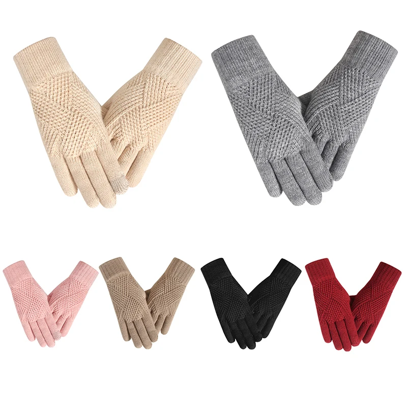 الشتاء الخريف قفازات دافئة للنساء الرجال شاشة تعمل باللمس مرونة الحرارية متماسكة بطانة قفازات دافئة للطقس البارد يندبروف القفازات