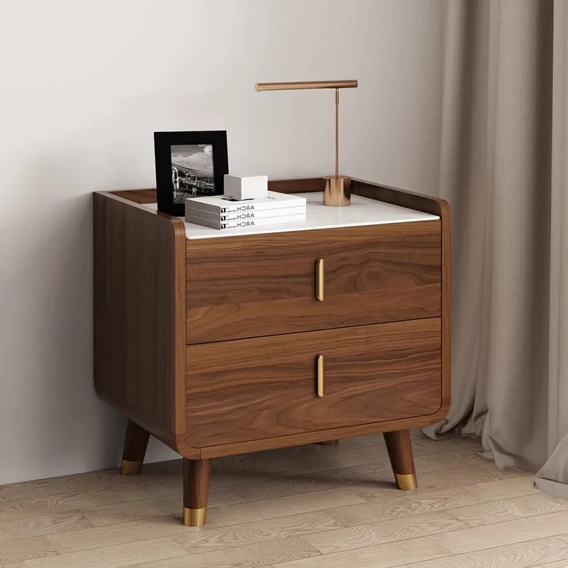 Minimalist Nordic Nightstand Aesthetic Storage Cute Storage Bedside Table Luxury Trendy Cajones De Dormitorio Home Furniture