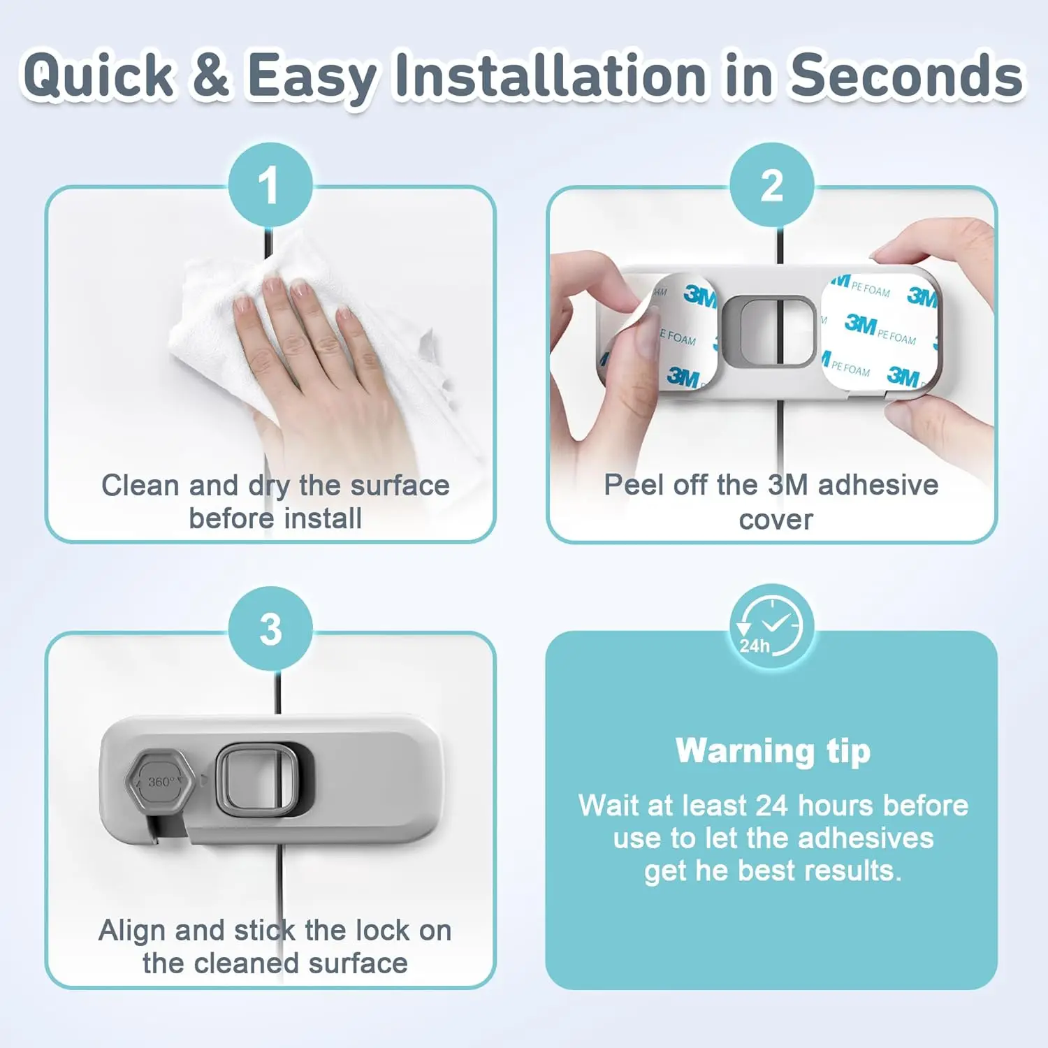 Рисунок 3 - Защитные от детей замки для холодильника