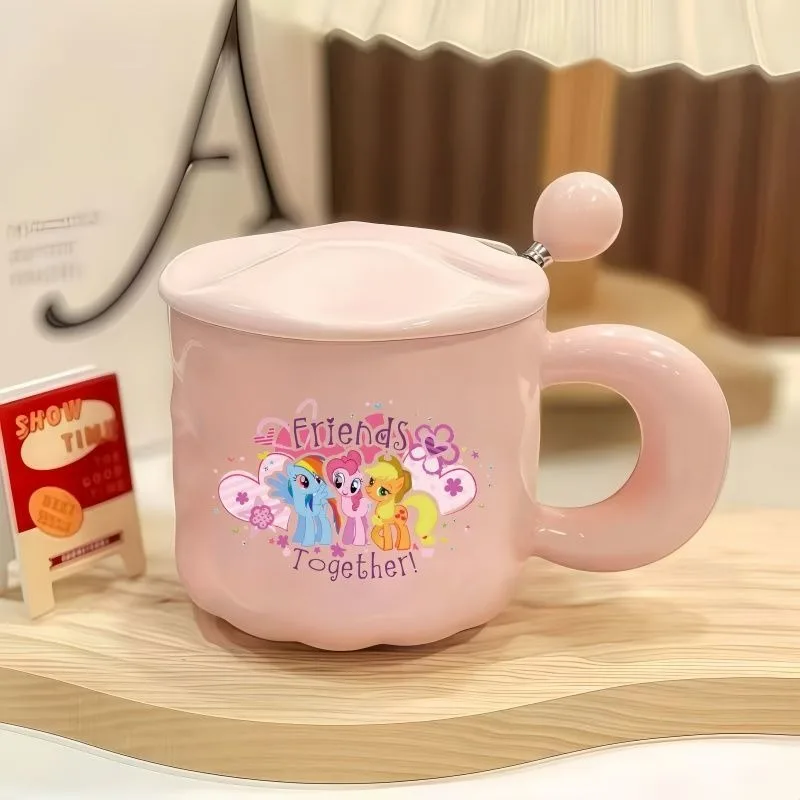 Tazza in ceramica My Little Pony simpatico cartone animato Twilight Sparkle Pinkie Pie, tazza d'acqua domestica personalizzata di alta qualità per ragazze