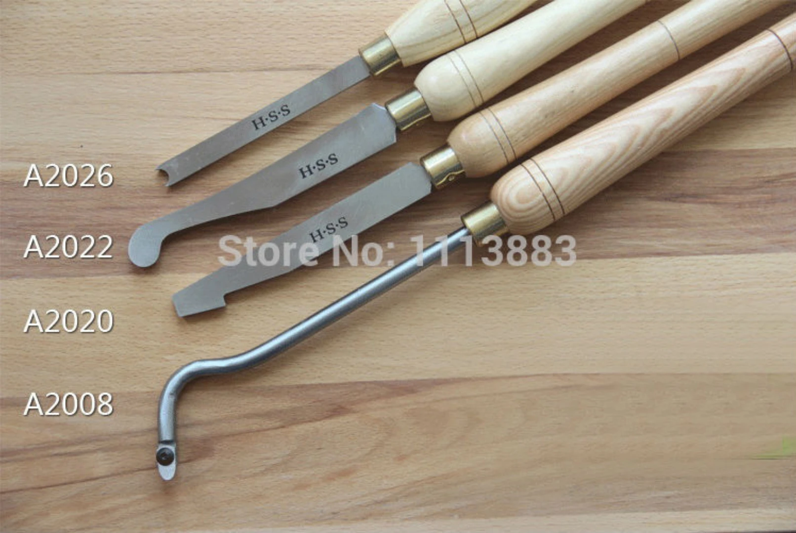 Woodturning Hollowing Tools, HSS Woodworking Gouges, A2020, A2022, A2026, A2008 for you to choose