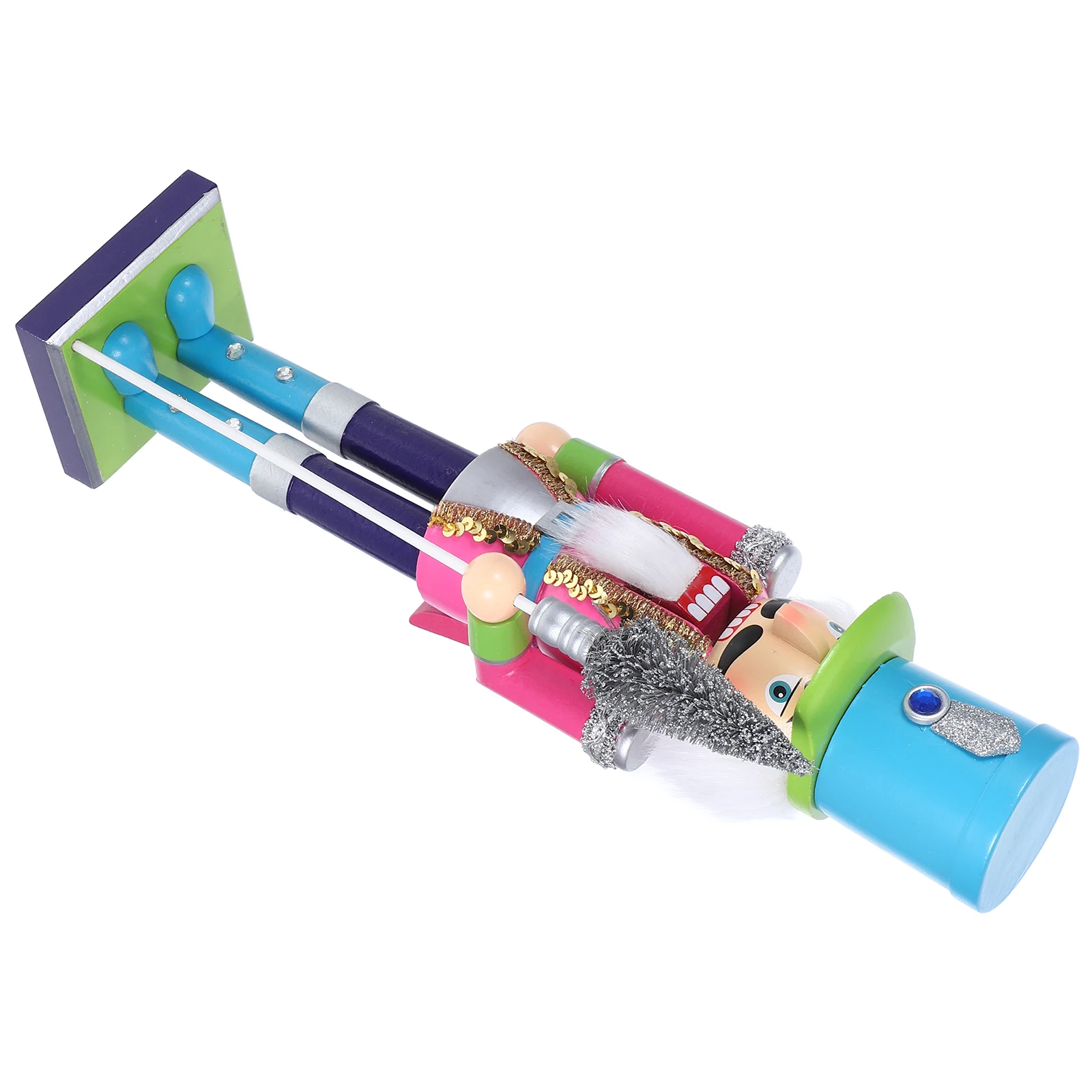 

Christmas Wooden Nutcracker Soldier Adorn Hand-Painted Xmas Decoration Home Gift Wood Nutcrackers Soldier Wood Nutcrackers Craft