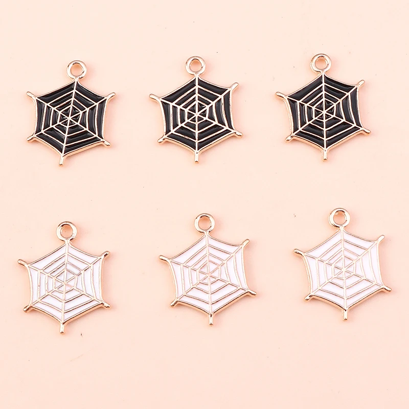 10 teile/los Mix Emaille Halloween Geist Kürbis Fledermaus Charms Anhänger für Schmuck Machen Frauen Mode Ohrringe Halsketten Handwerk Geschenk – Detail 15
