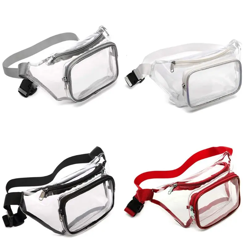 Women Transparent Waist Fanny Pack Belt Bag Travel Hip Bum Small Purse Chest Pho