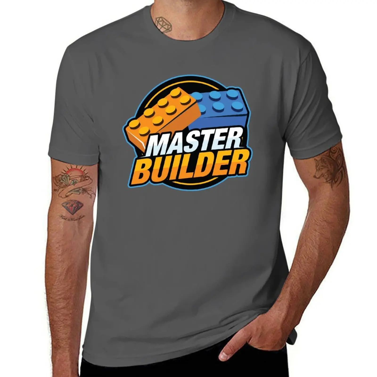 

Master Builder T-Shirt t shirts for man cotton funny t shirts with prints T-Shirt
