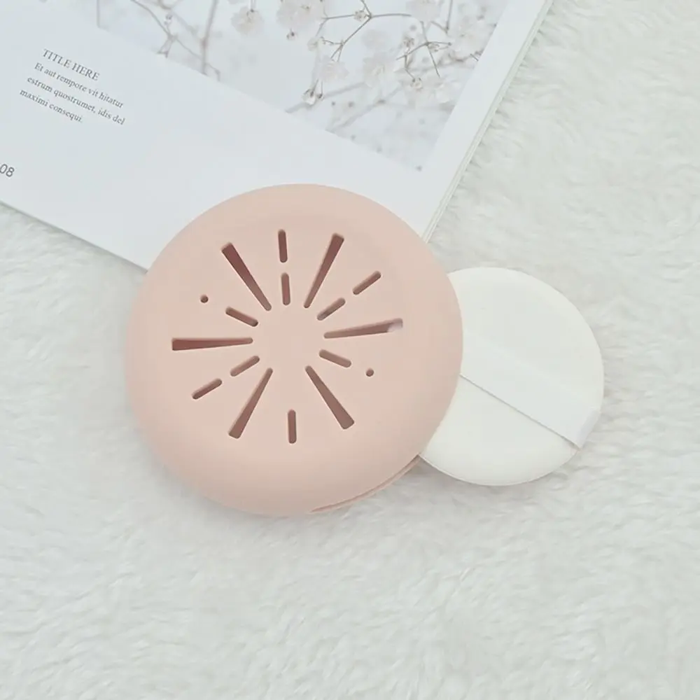 Porte-éponge de maquillage portable en silicone, étui de voyage, anti-poussière, doux pour la peau, outils de beauté respirants