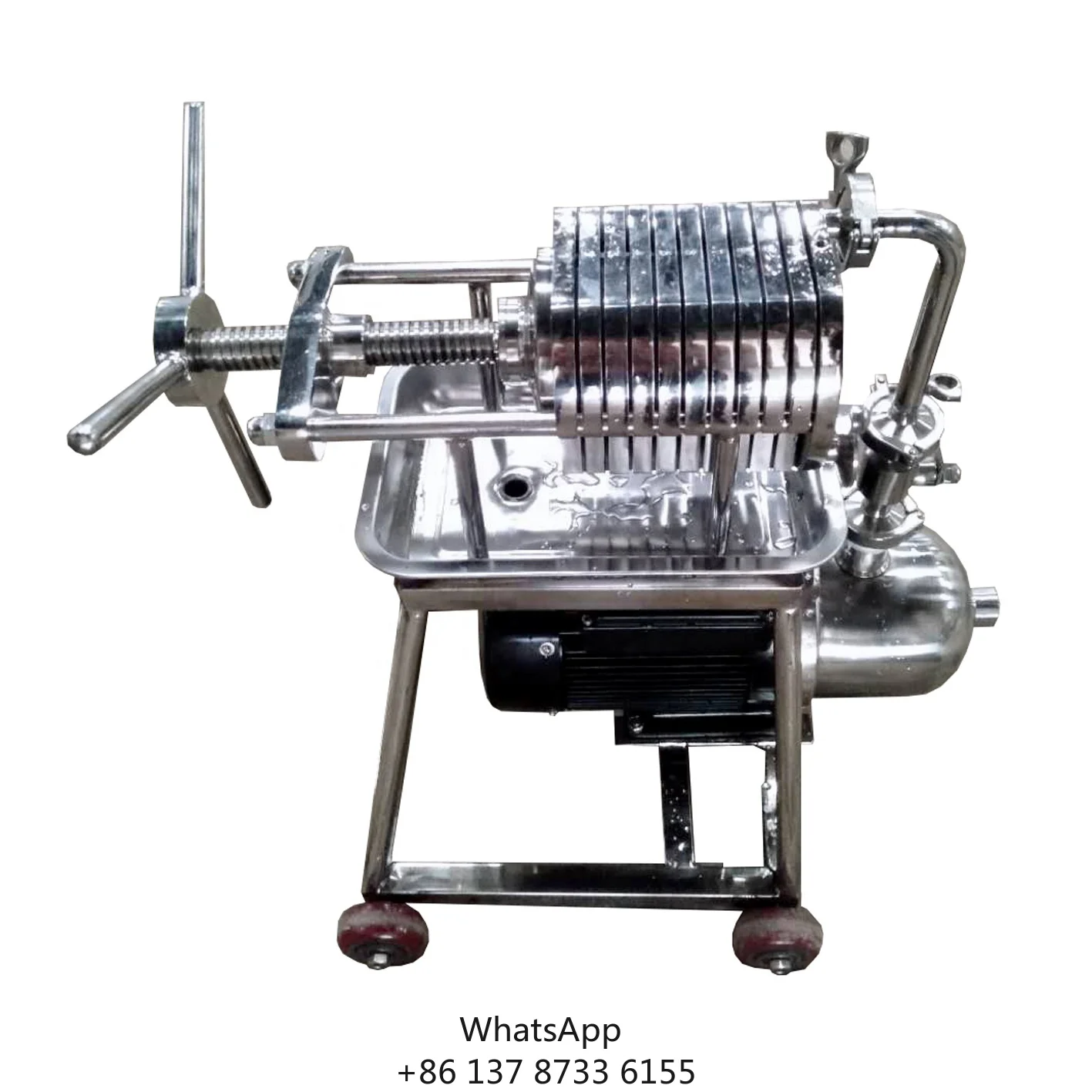 Plate And Frame Drinking Juice Filtration Portable Machine,Inpurities Filter Press Machine Model BAS