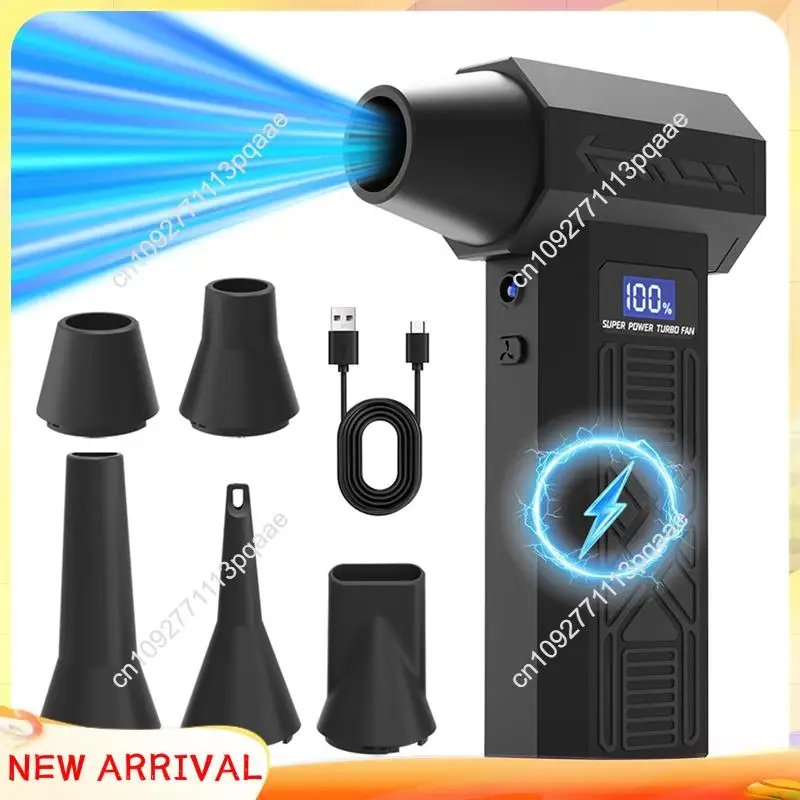 

N84R Portable Cleaning Blower Tool P80 Turbo Fan 120000RPM Electric Air Duster Charging 4 Gears Speed Adjustable