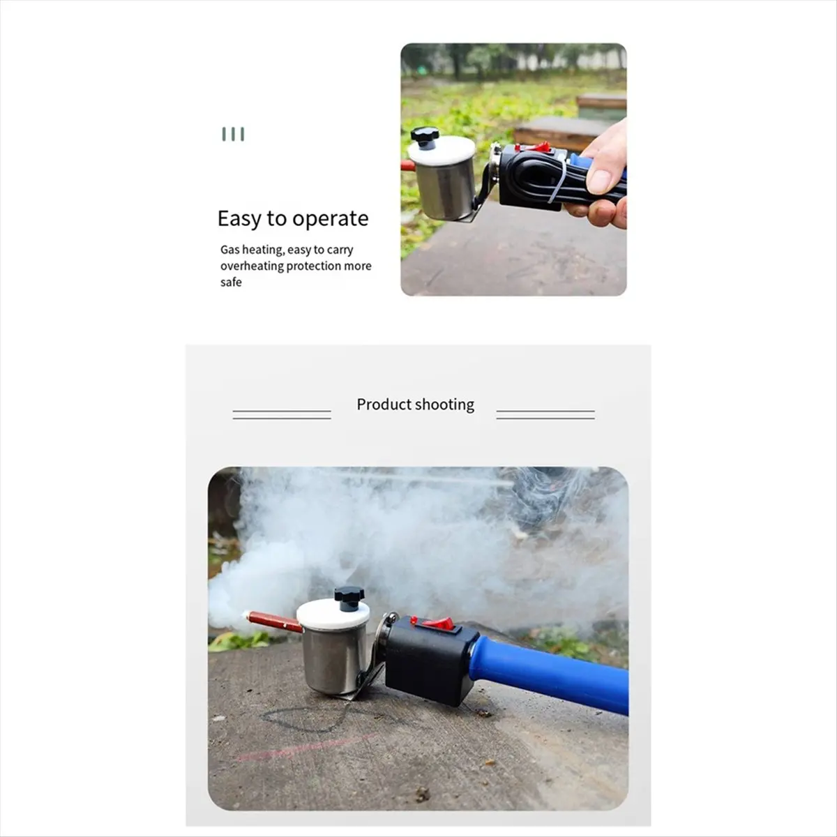 A56K Upgraded Oxalic Acid Evaporator, Bee and Mite Atomizer, Electric Heating Bee and Acaricide Nest Door Evaporator