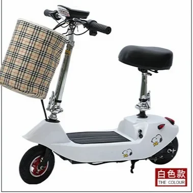 Mini Portable Foldable Women\'s Dolphin Electric Vehicle, Small Two-Wheel Lightweight Lithium Battery Scooter