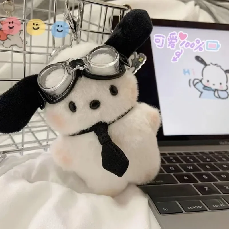 Sanrio Pochacco плюшевый брелок-подвески для сумки, чехол для телефона, школьный рюкзак, украшения, фигурки, сувениры для вечеринки, рождественский подарок