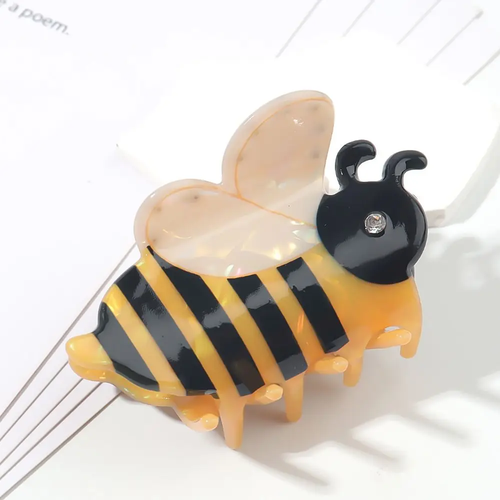 

Портативная заколка для волос с милым дизайном, заколка для волос с изображением пчелы, забавная заколка для волос с героями мультфильмов для девочек, изысканный модный головной убор в стиле каваи, повседневная одежда