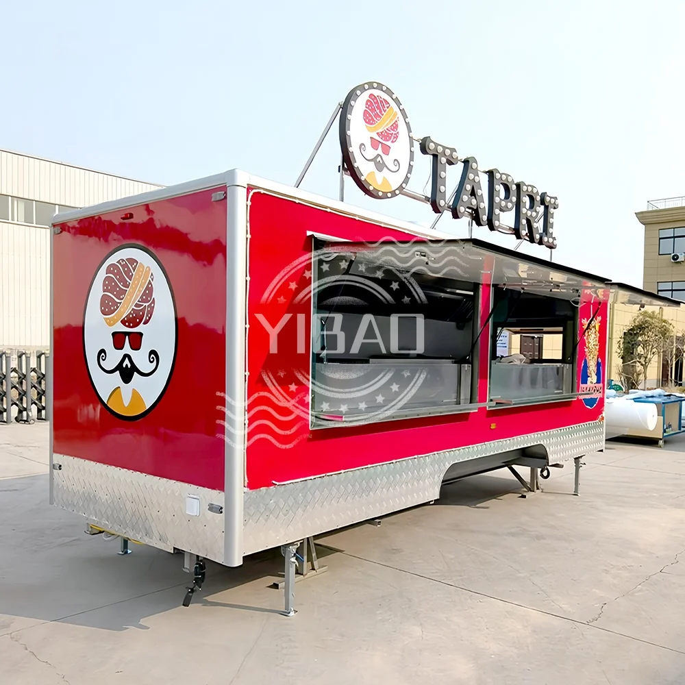 

Food Trailer Coffee Cart Truck Mobile Juice Bar Utility Trailers Offroad Camper Trailer Box trailer in Sale