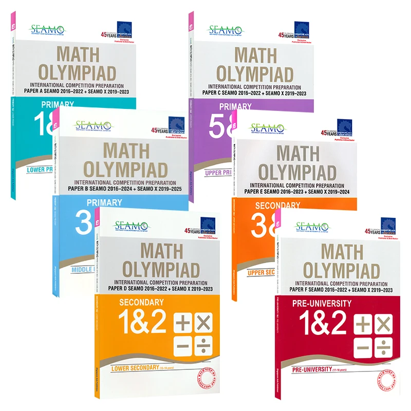 SAP Maths Olympiad International Competition Preparation Paper A-F Singapore Mathematical Olympiad SEAMO Question Set