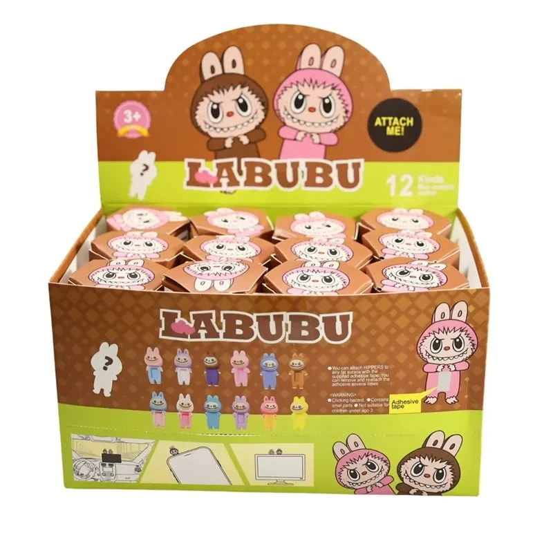 12Pcs/set Sonny Angel Labubu Blind Box Set Labubus Series Body Mystery Angels Doll PVC Surprise Anime Figures Random Toys Gift