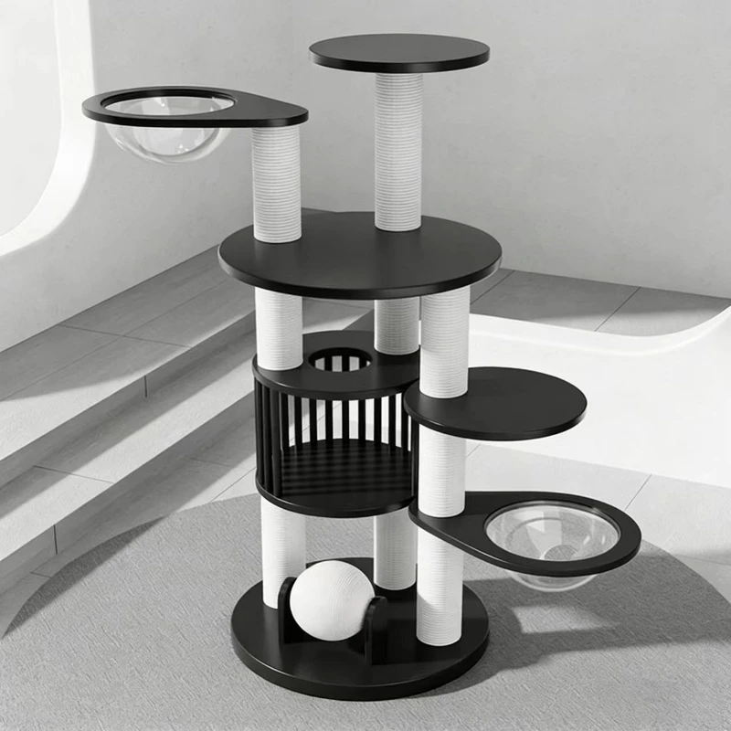 

Light Luxury Plush Cat Tree Soft Cushioned Levels Pet Products Premium Relaxation Cat Supplies Torre Para Gatos XY40MPS