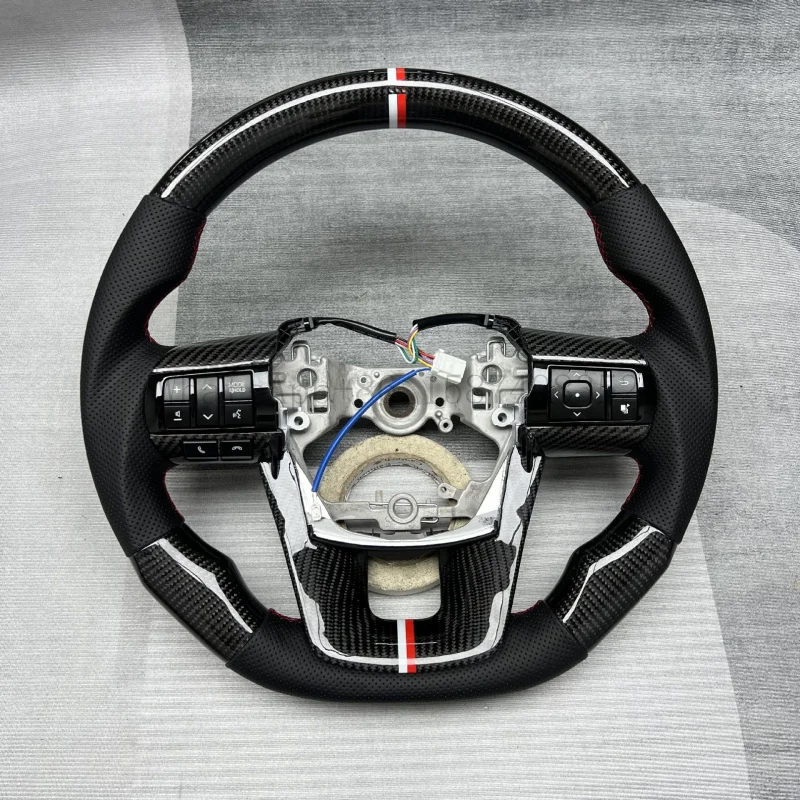

Suitable for Toyota Hilux and Hiace steering wheel modification and upgrade, custom carbon fiber steering wheel processing
