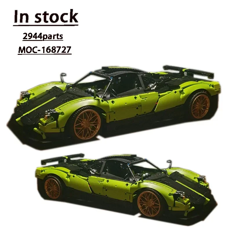 MOC-168727 New Cinque Terre 1:8 Supercar Assembly Splicing Building Block Model MOC Creative Making Building Block Toy