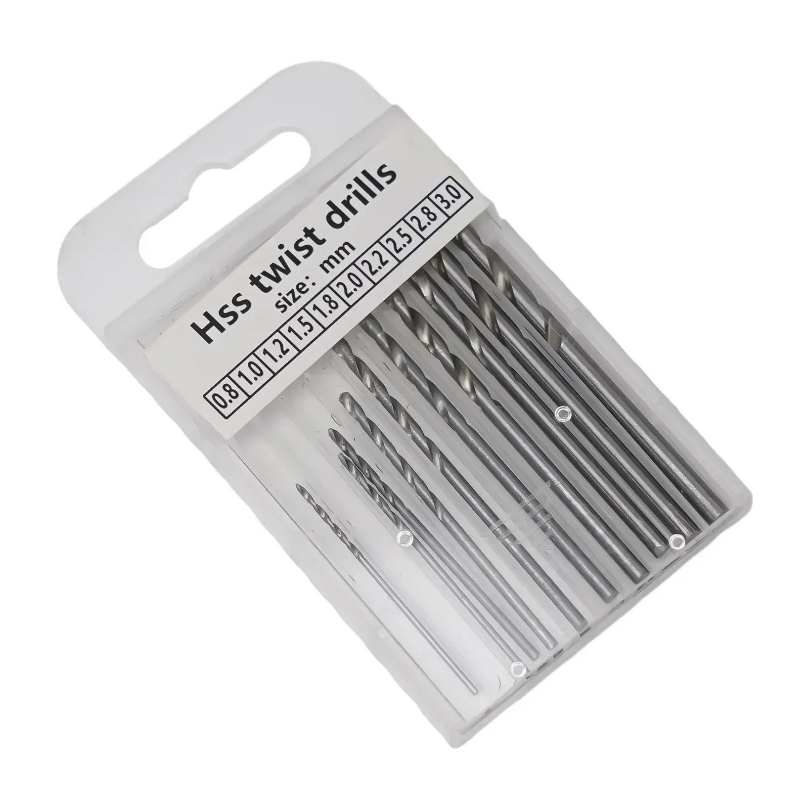 The Real Color Of Keyless Chuck10Pcs 0.8mm-3.0mm HSS Drill Bits For Epoxy Resin Jewelry Making DIY Wood Craft Handmade Tools