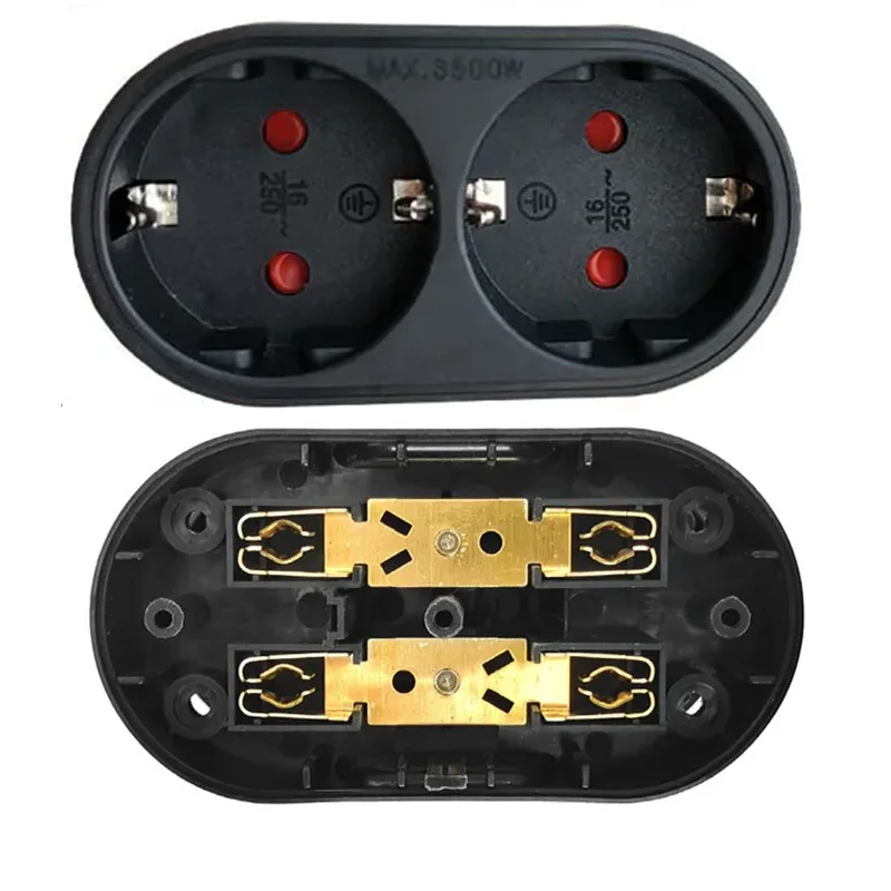 

Преобразователь вилки европейского стандарта, переходная вилка европейского стандарта, 1-2-контактная электрическая розетка, адаптер для посетителей для путешествий, конвертер, вилка питания