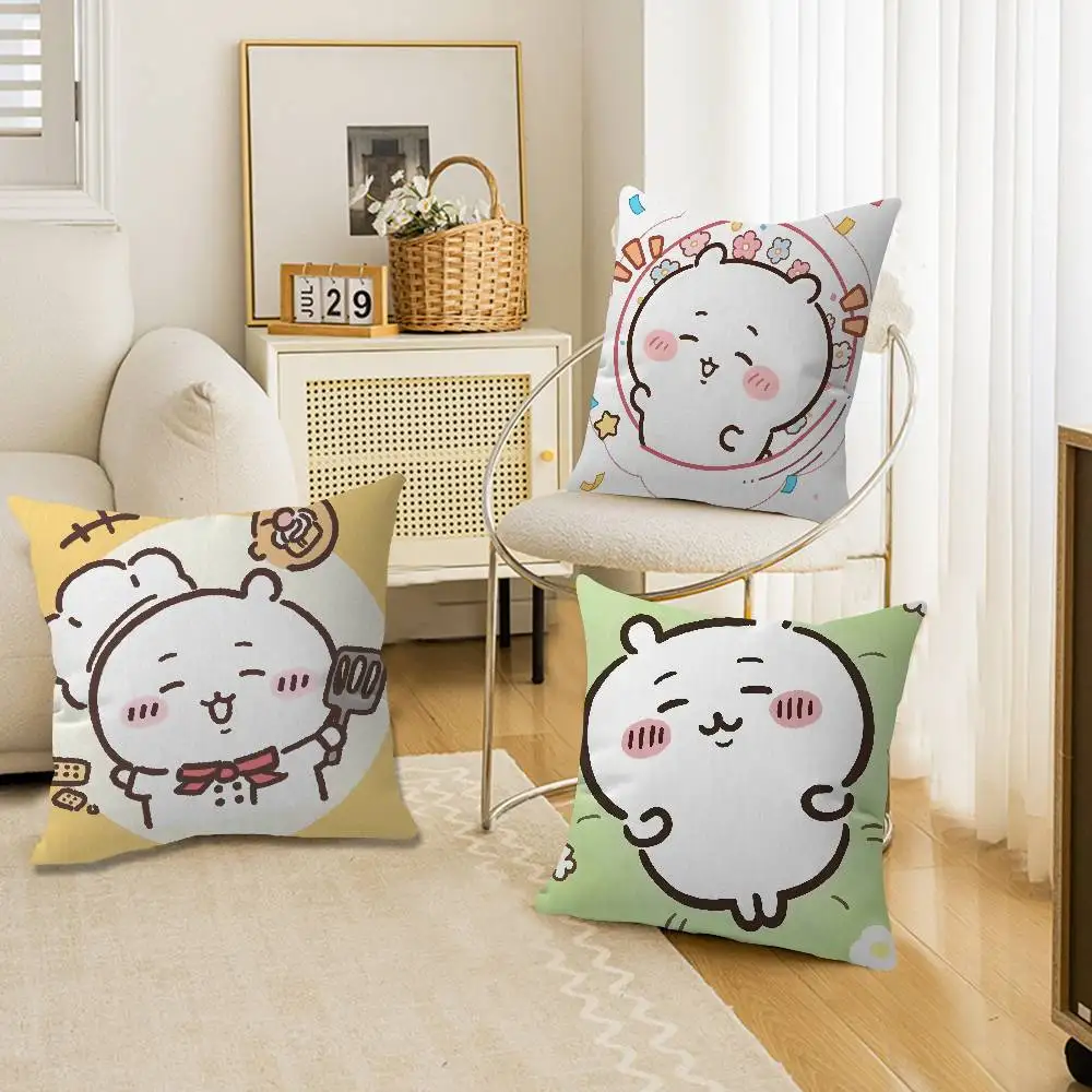 

C-Chii-kawa Office Cushion Pillowcase Car Cushion Cover45X45CM Lumbar Pillowcase Sofa Pillowcover
