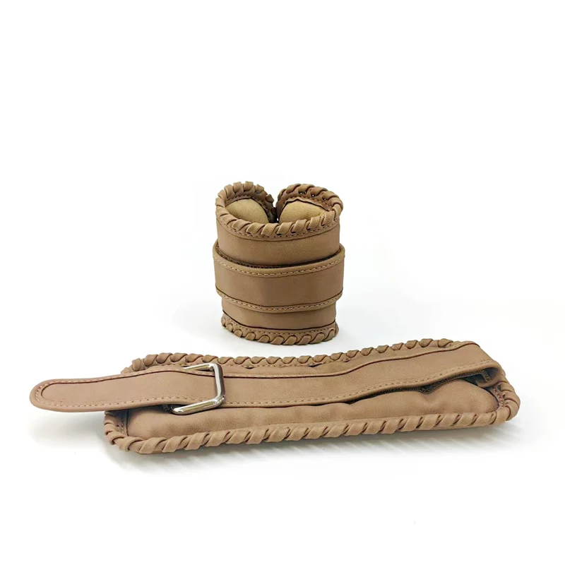 أحدث تصميم قابل للتعديل وزن الكاحل PU لينة الحديد الذراع الساق قوة التدريب الرمل شعار مخصص الاسلوب المناسب