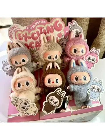 Popmart Labubu The Monsters Lisa Seme Heart Macarrr Vinyl Base Series Trendy Toy Decorations rthday GiftsBi