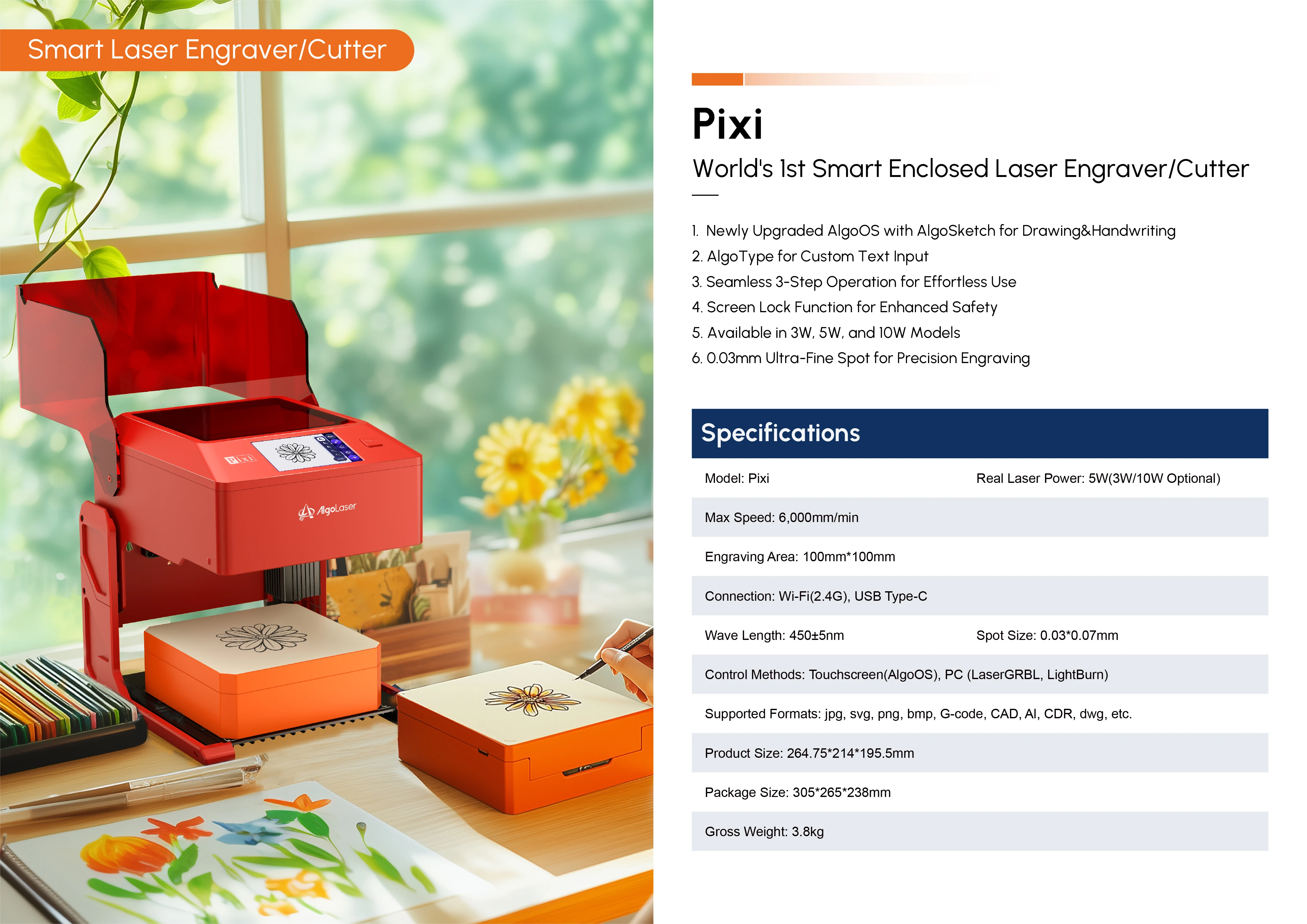 Лазерная гравировка AlgoLaser Alpha MK2 22 Вт DIYKIT 10 Вт 5 Вт PIXI 10 Вт Delta 22 Вт Резка фанеры Гравировка по дереву DIY Лазерная гравировальная машина