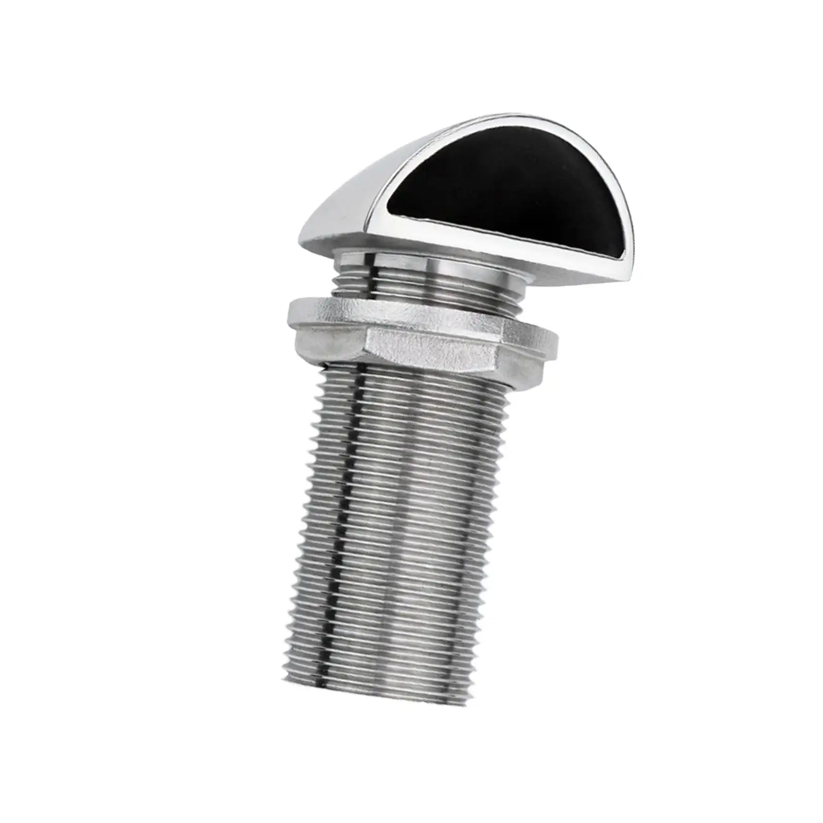 Marine Boat Thru Hull Tube Socket Stainless Steel Vent Connector for Yacht Drainage and Air Circulation
